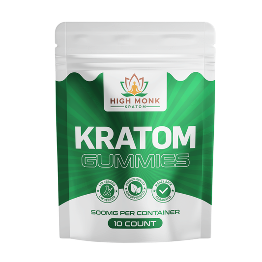 NEW: High Potency Kratom Gummies (500mg Strawberry)